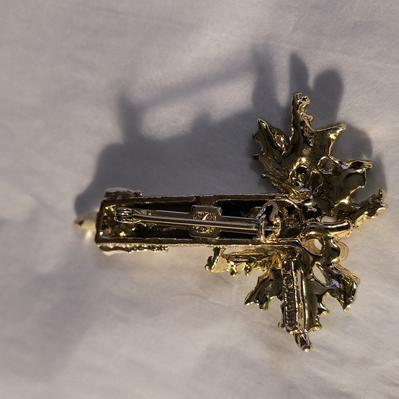 Vintage set of 3 signed Jerry's Christmas holiday pin brooches - Picture 6 of 7